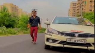 बिना ड्राइवर दौड़ती कार...कार पर लिखा भारत सरकार, वायरल हुआ गाजियाबाद का वीडियो