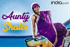 Meet Oorbee Roy, Awe-Inspiring    Aunty    Who Skateboards in Sarees
