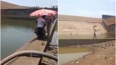 सेल्फी लेते वक्त पानी में गिर गया फोन, अधिकारी ने चार दिनों में 'तालाब' ही खाली करवा दिया; जानें पूरा मामला