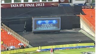 IPL 2023 Final: 'CSK Runner Up' Viral Image On Narendra Modi Stadium Giant Screen Creates Speculations