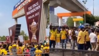 IPL 2023: MS Dhoni Fans Takeover Ahmedabad Ahead Of CSK vs GT Final- WATCH Viral Video