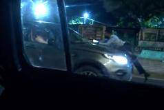 In Delhi Road Rage, Man Dragged On Car's Bonnet For Nearly 3 KM | Video