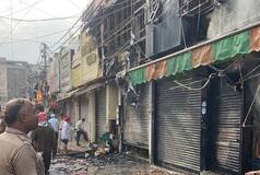 Massive Blaze Breaks Out At Delhi's Lajpat Nagar Area, 10 Fire Engines Rushed To Spot