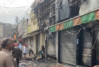 Massive Blaze Breaks Out At Delhi's Lajpat Nagar Area, 10 Fire Engines Rushed To Spot