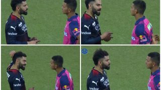 Virat Kohli Giving Batting Tips to Yashashwi Jaiswal After RCB Beat RR in IPL 2023 Game Wins Hearts; Watch VIRAL VIDEO