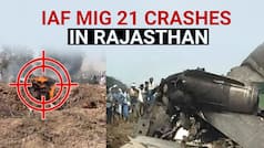 IAF Plane Crash: MiG 21 Aircraft Crashes In Rajasthan, 2 Villagers Die - Watch Video