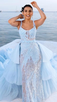 Cannes 2023: Masoom Minawala Exudes Indian Elsa Vibes in Dreamy Blue