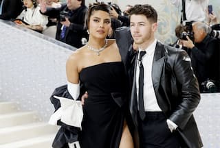Met Gala 2023: Priyanka Wears Dangerously High Slit Gown, Twins With Nick in Black