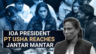 Delhi: Indian Olympic Association President PT Usha Reaches Delhi's Jantar Mantar | Watch Video
