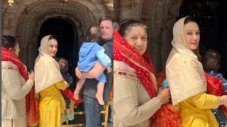 Preity Zinta And Husband Gene Take Their Twins Jai, Gia For Temple Visit In Shimla, Video