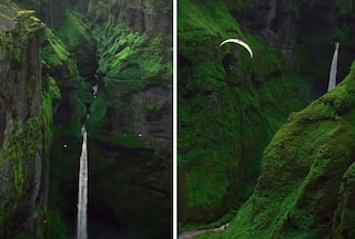 Sailing Like Bird Into Iceland Canyons Is Magical: Watch