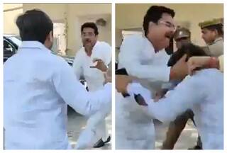 SP MLA Beats BJP Leader's Husband Inside Uttar Pradesh Police Station: Watch