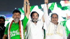 Karnataka Results: 'भारत जोड़ो यात्रा' से कर्नाटक की जनता को जोड़ने में सफल रहे राहुल, रुझानों में कांग्रेस को स्पष्ट बहुमत