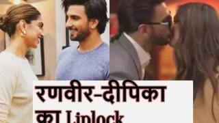 Video: दीपिका के इंटरव्यू के बीच में आए रणवीर सिंह और किया लिप-लॉक, शर्म से लाल हुई एक्ट्रेस