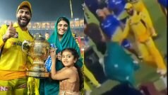 WATCH : सीएसके की जीत के बाद रवींद्र जडेजा की पत्नी रीवाबा ने छुए उनके पैर; जीत लिया फैंस का दिल