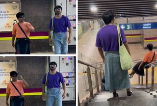 Viral Video: 'बहुत गंदे लग रहे हो दोनों', जब मेट्रो में स्कर्ट पहनकर पहुंच गए लड़के, हरकतें देख यात्री भी हैरान