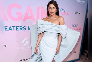 Priyanka Chopra Lands Straight Out of a Disney Film in Pastel Blue Floor-Length Gown| See PICS
