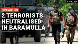 2 Terrorists Neutralised in Counter-firing in Baramulla encounter | Watch