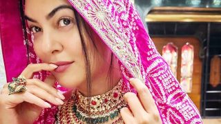 Sushmita Sen Exudes Rani Sa Vibes In Pink Bandhani Outfit After Shooting For Aarya 3 in Jaipur