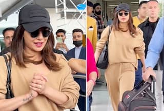 Priyanka Chopra Greets Paparazzi at Delhi Airport For Parineeti Chopra's Rumoured Engagement
