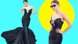Mouni Roy Brings Old Hollywood Glamour in Black Mermaid Gown at Cannes Film Festival - See PICS