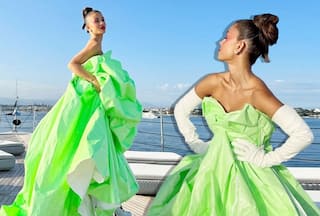 Cannes 2023: Natasha Poonawalla is a Force of Fashion in Neon Ruffled Gown With Evening Gloves