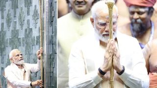 PM Modi Installs Historic 'Sengol' In New Parliament Building In Mega Ceremony | Watch
