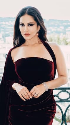 Sunny Leone Exudes Glamour in Rs 2.4 Lakh Velvet Dress