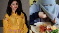 Zaira Wasim's Reaction to Woman Eating in Niqab Divides Internet: 'Deal With it'