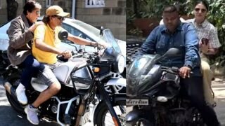 अमिताभ बच्चन के बाद बाइक राइड पर निकलीं अनुष्का, अब मुंबई पुलिस करेगी कार्रवाई