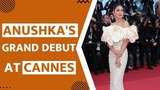 Cannes 2023: Anushka Sharma Makes Grand Debut At 76th Cannes Film Festival, Looks Ethereal In a White Off-Shoulder Dress | WATCH
