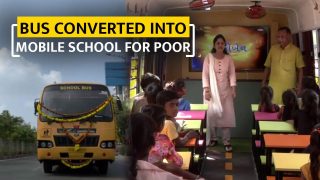 Bus Converted To Mobile School For Poor In Unique Initiative In Gujarat’s Surat - Watch Video