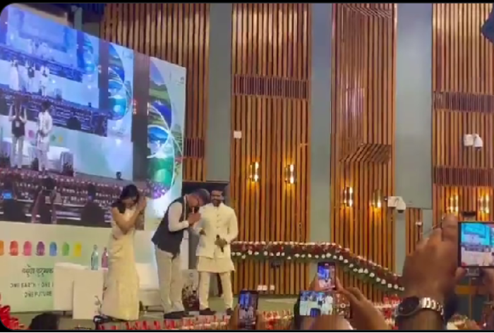 Ram Charan And South Korean Ambassador Perform Naatu Naatu Hook Step At G20 Submit