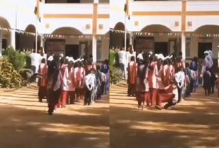 Video: चुपके से आया और स्कूल गर्ल को पटक कर भाग गया बंदर, लोग बोले-'पापा की परी को बंदर की मार पड़ी'