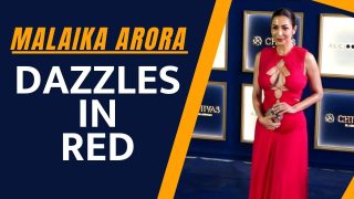 Malaika Arora Sizzles In Red Outfit At a Star-Studded Event - Watch Video