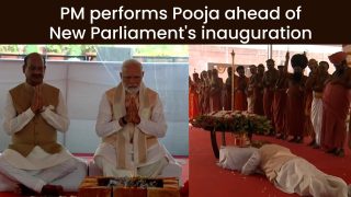 New Parliament Building: PM Modi Performs Pooja Ahead Of Inauguration Of New Parliament House