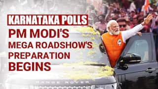 Karnataka Polls: Preparations In full Swing For PM Modi   s Mega Roadshow In Bengaluru - Watch Video