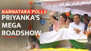 Karnataka Polls: Priyanka Gandhi Holds Grand Roadshow In Karnataka's Vijayanagar - Watch Video