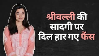 चिकनकारी सूट पहन एयरपोर्ट पहुंची Rashmika, सादगी देख दिल हार बैठे फैंस | Watch Video