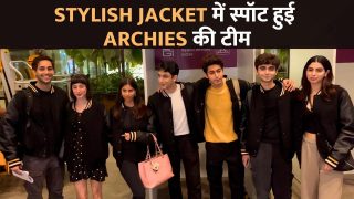 The Archies की स्टार कास्ट ने एक जैसी जैकेट पहन दिखाया टशन, सुहाना की सादगी देख पिघले फैंस | Watch Video