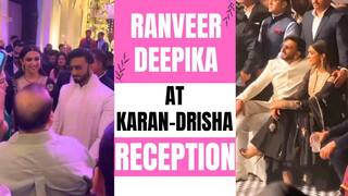 Karan-Drisha Wedding Reception: करण देओल के रिसेप्शन में दीपिका - रणवीर ने जमाया महफ़िल, Twinning करते नजर आए कपल  |