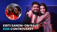 Adipurush kiss controversy: मंदिर में Adipurush के डायरेक्टर Om Raut ने Kriti Sanon को किया गुडबाय Kiss तो मचा बवाल
