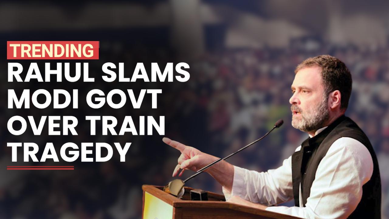 They look back and pass the blame       Rahul Gandhi takes jibe at BJP on Odisha train accident - Watch Video