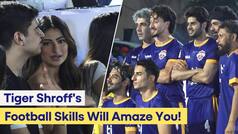 All-Star Football League: Tiger Shroff के साथ फुटबॉल खेलते नजर आए इब्राहिम, cheers करने पहुंची Palak