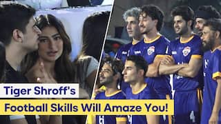 All-Star Football League: Tiger Shroff के साथ फुटबॉल खेलते नजर आए इब्राहिम, cheers करने पहुंची Palak