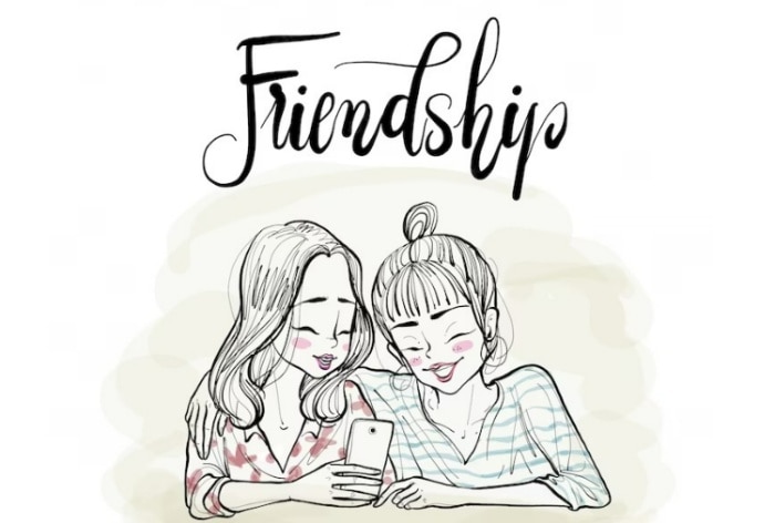 How to Draw Best Friends  Step by Step Easy Drawing Guides  Drawing Howtos