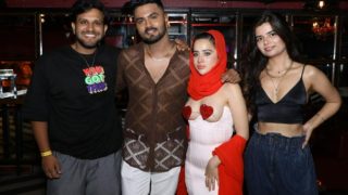 Urfi Javed Rocks Her Heart Outfit, Gets Mobbed at Sanjit Asgaonkar's Birthday Party - Inside Pics
