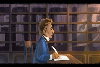 Google Doodle Celebrates Italian Poet Giacomo Leopardi's 225th Birthday