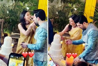 Inside Karan-Drisha's Roka Ceremony: Couple Cuts Cake; Sunny Dances to 'Morni Banke' - Watch