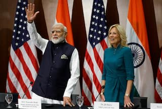 PM Modi Interacts With First Lady Jill Biden at National Science Foundation Headquarters